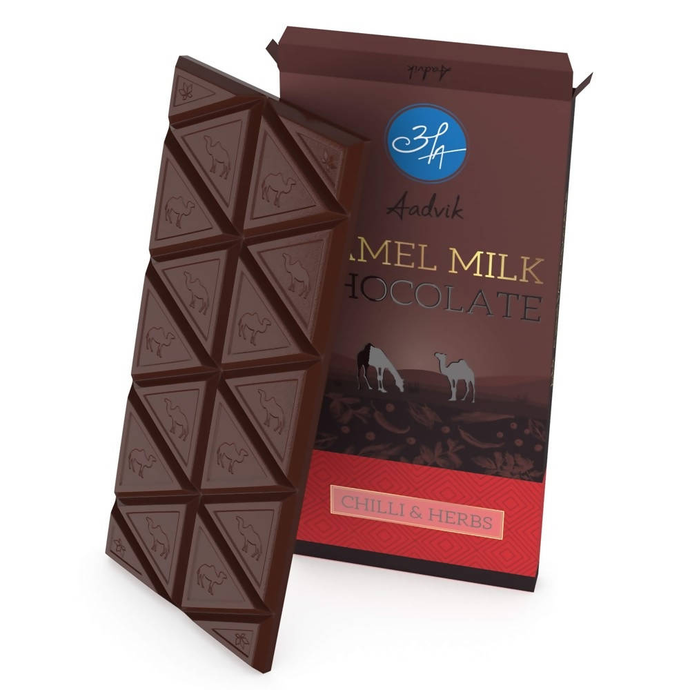 Aadvik Camel Milk Chocolate With Chilli & Herbs - Distacart