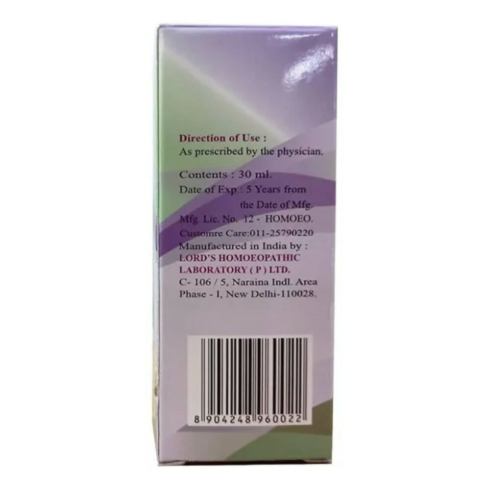 Lord's Homeopathy Arsenic Album Dilution - Distacart