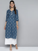 Thumbnail for HERE&NOW Women Geometric Printed Kurta - Distacart