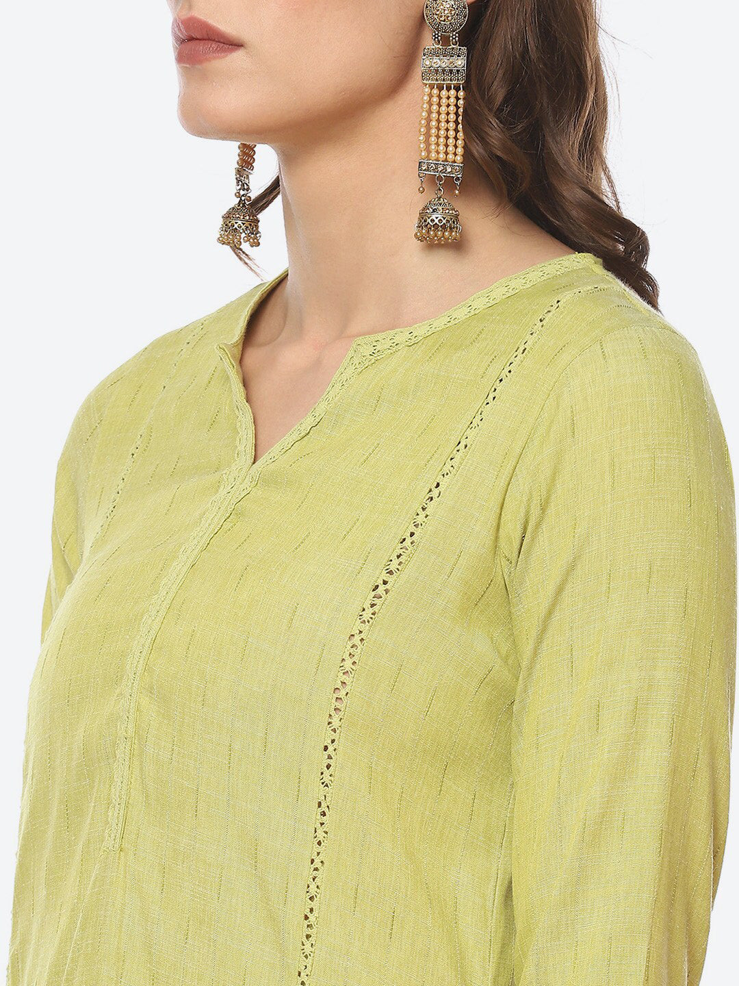 Biba Woven Design Thread Work Kurta with Salwar & Dupatta - Distacart