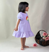 Thumbnail for ArthLife Lavender Flower Patch Casual Dress - Distacart