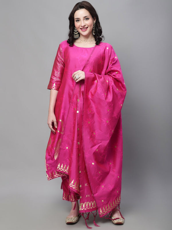 Kalini Self Design Kurta with Trousers & With Dupatta - Distacart