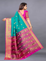 Thumbnail for Kalini Ethnic Motifs Zari Jute Silk Banarasi Saree - Distacart