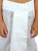 Thumbnail for Sethukrishna Boys Cream-Coloured Angrakha Kurta with Dhoti Pants - Distacart