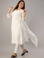 Thumbnail for Kalini Straight Kurta With Trousers & Jacket - Distacart