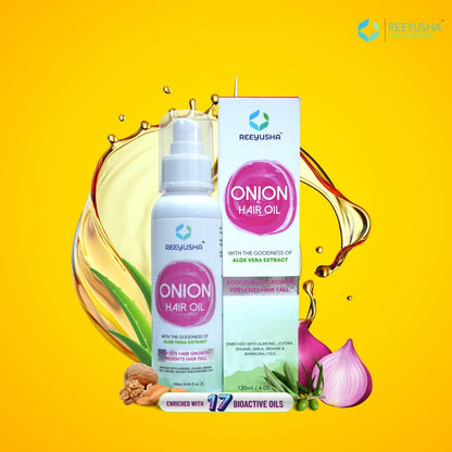 Reeyusha Onion Hair Oil with Aloe Vera Extract - Distacart