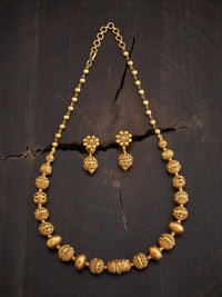 Thumbnail for Kushal's Fashion Jewellery Women Gold-Toned Jewellery Set - Distacart
