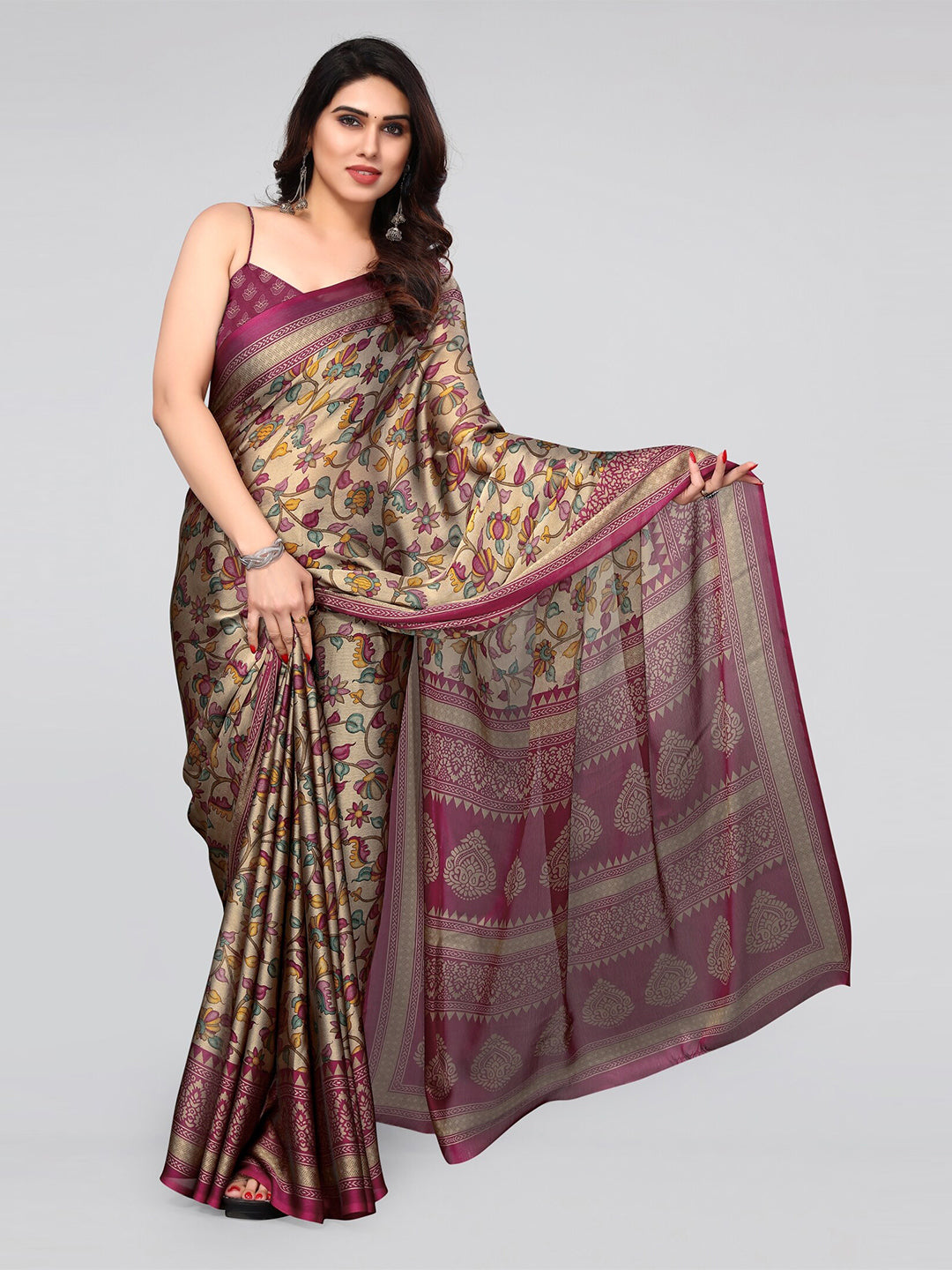Kalini Floral Printed Saree - Distacart