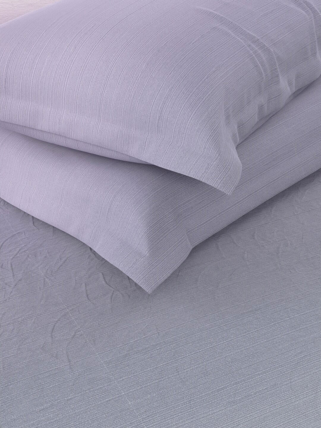Nautica Bradford Purple & Mauve 160 TC Pure Cotton King Bedsheet & 2 Pillow Covers - Distacart