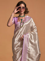 Thumbnail for Mitera Paisley Designer Kanjeevaram Saree - Distacart