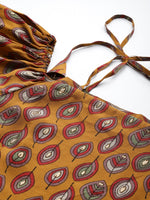 Thumbnail for HERE&NOW Women Ethnic Motifs Printed Cold-Shoulder Kurta with Palazzos - Distacart