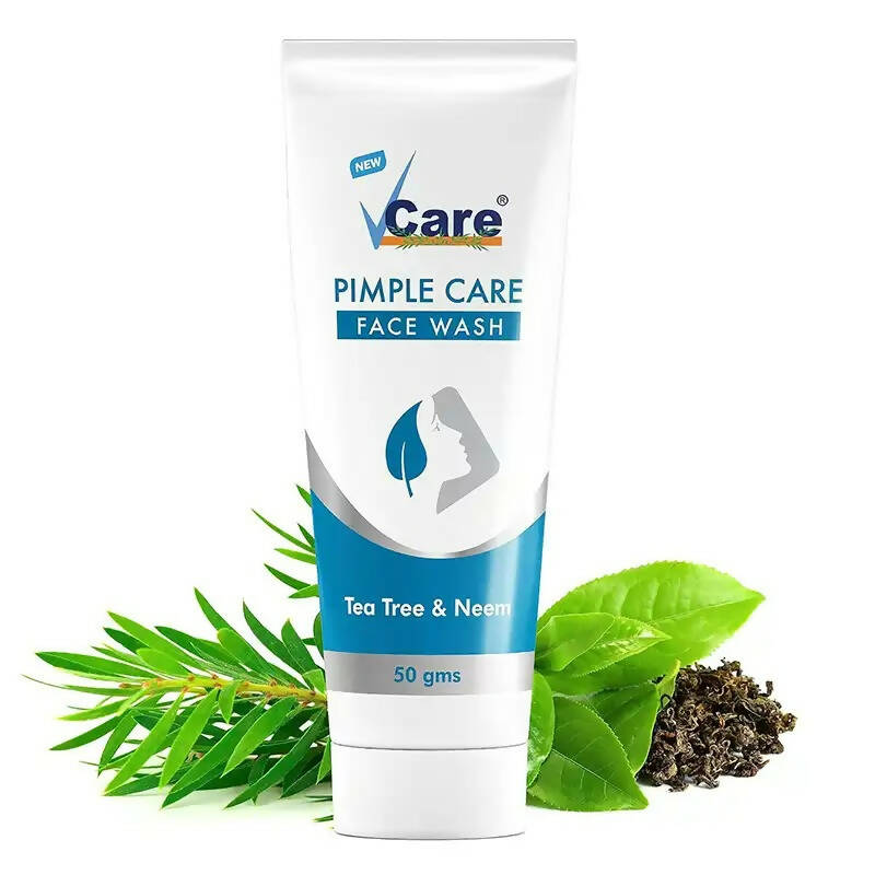 VCare Natural Pimple Care For Face Wash - Distacart