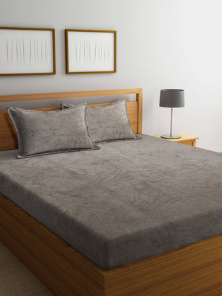 KLOTTHE 300 TC Woolen King Bedsheet with 2 Pillow Covers - Distacart