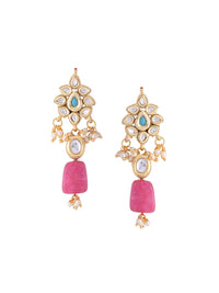 Thumbnail for Shoshaa Gold Contemporary Drop Earrings - Distacart