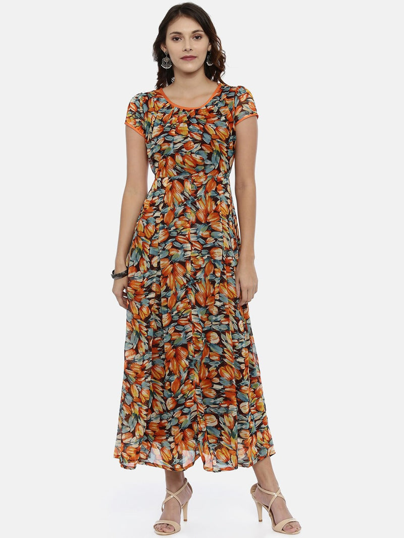 Souchii Assorted Printed Fit and Flare Kurta Dress - Distacart