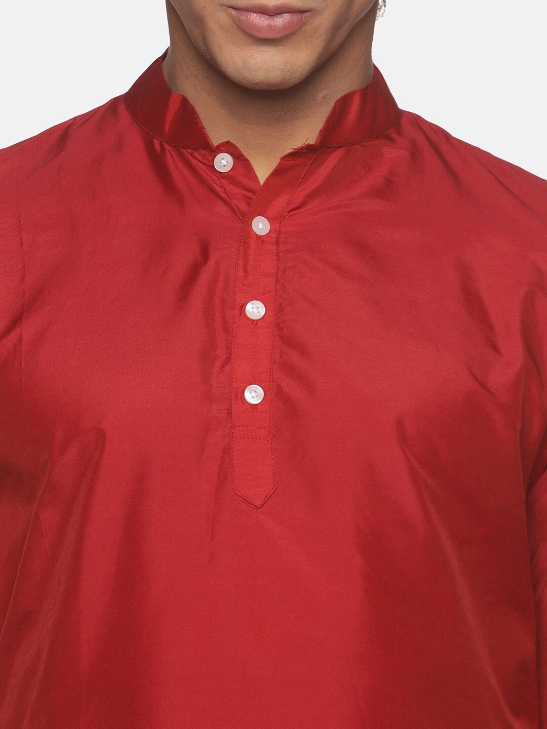 Sethukrishna Men Maroon Kurta with Pyjamas - Distacart