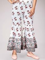 Thumbnail for Kalini Women Pink Ethnic Motifs Layered Sequinned Pure Cotton Kurta with Skirt & With Dupatta - Distacart