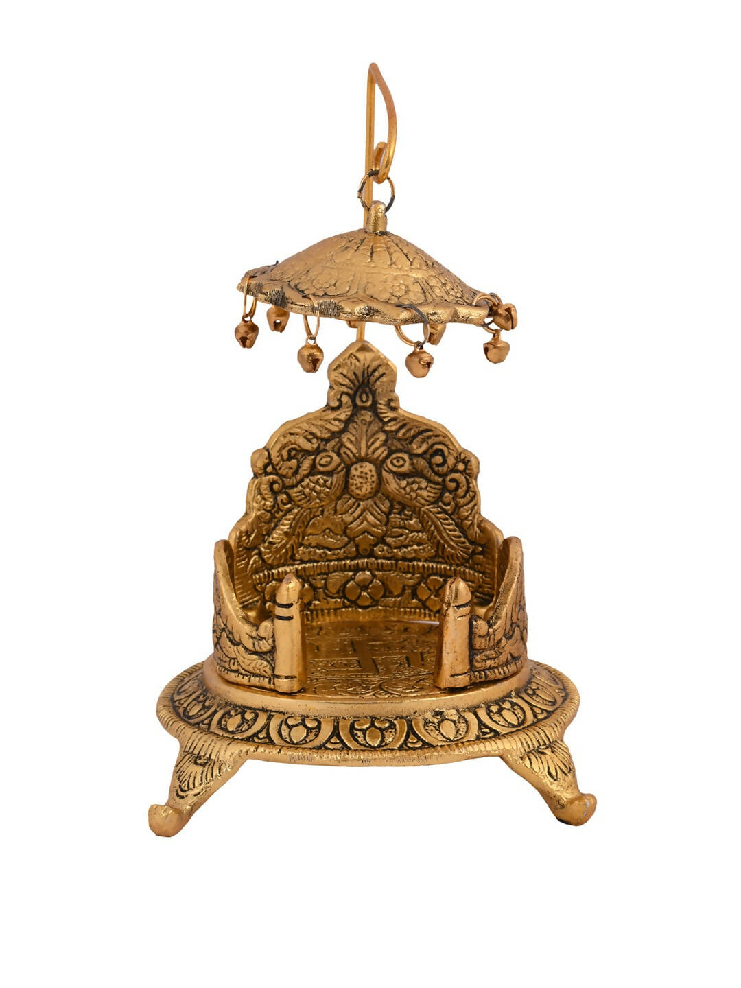 CraftVatika Gold-Plated Ladoo Gopal Singhasan/Pooja Chowki Showpiece - Distacart