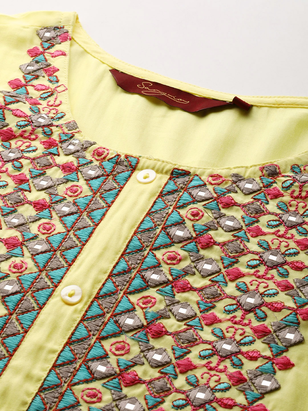 Sangria Women Ethnic Motifs Embroidered Kurta With Trousers & Dupatta - Distacart