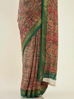 Thumbnail for Soch Floral Printed Zari Pure Cotton Saree - Distacart