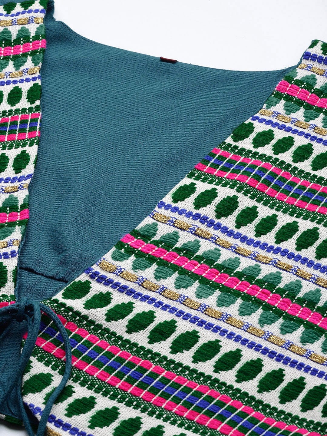 Sangria Women A-line Kurta with Embroidered Jacket - Distacart