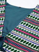 Thumbnail for Sangria Women A-line Kurta with Embroidered Jacket - Distacart