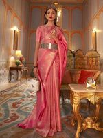 Thumbnail for Mitera Woven Design Zari Kanjeevaram Saree - Distacart
