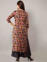 Thumbnail for Kalini Women Multicoloured Printed Thread Work Kurta with Palazzos - Distacart