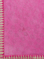 Thumbnail for Kalini Purple Embroidered Pure Georgette Saree - Distacart