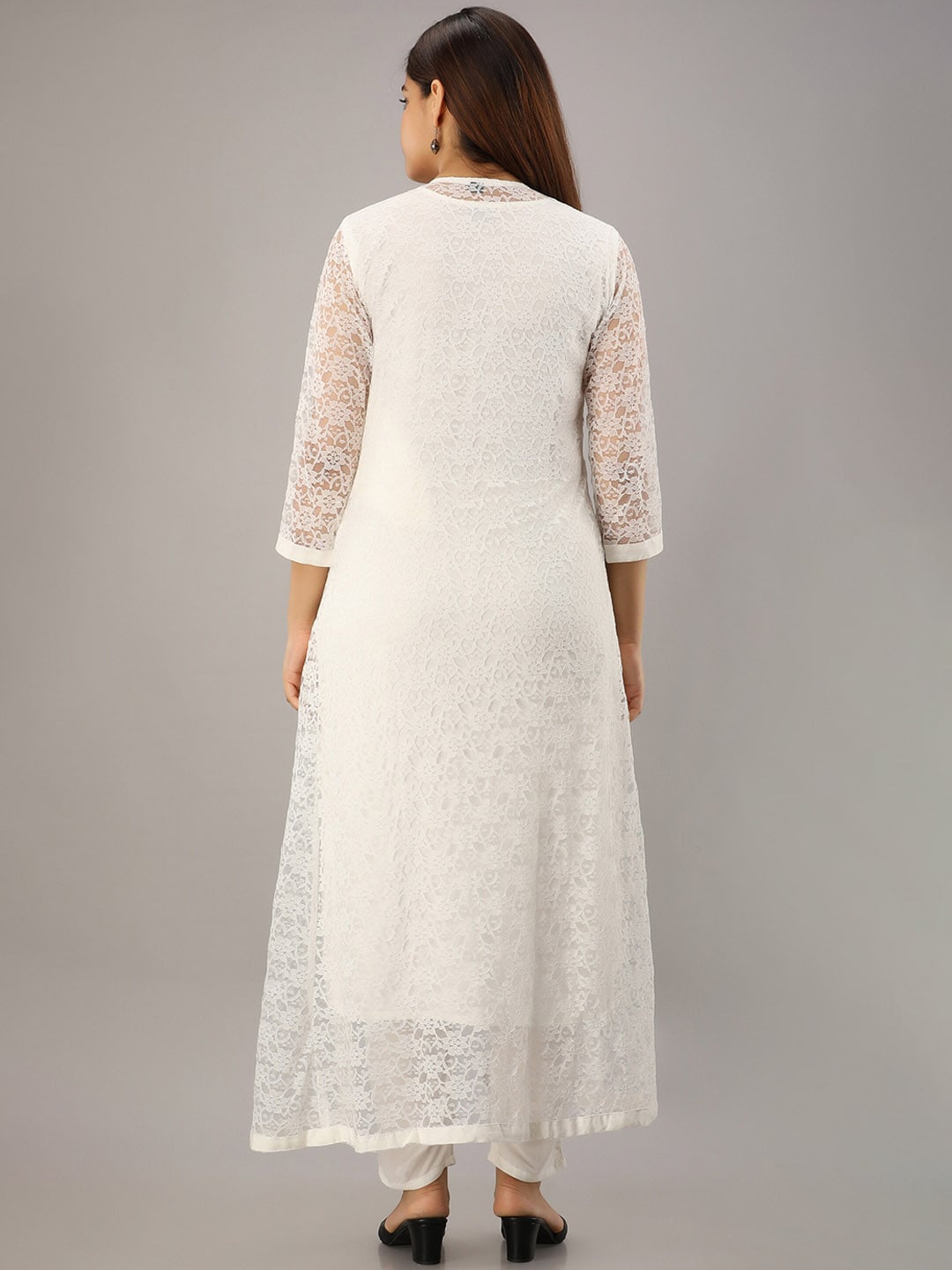 Kalini Straight Kurta With Trousers & Jacket - Distacart