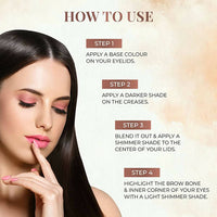 Thumbnail for Just Herbs Eyeshadow Palette 9 in 1 Long Lasting Blendable Eye Makeup Palette (Sunshine - Day Palette) - Distacart