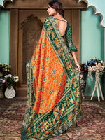 Thumbnail for Kalini Bandhani Printed Silk Cotton Banarasi Saree - Distacart