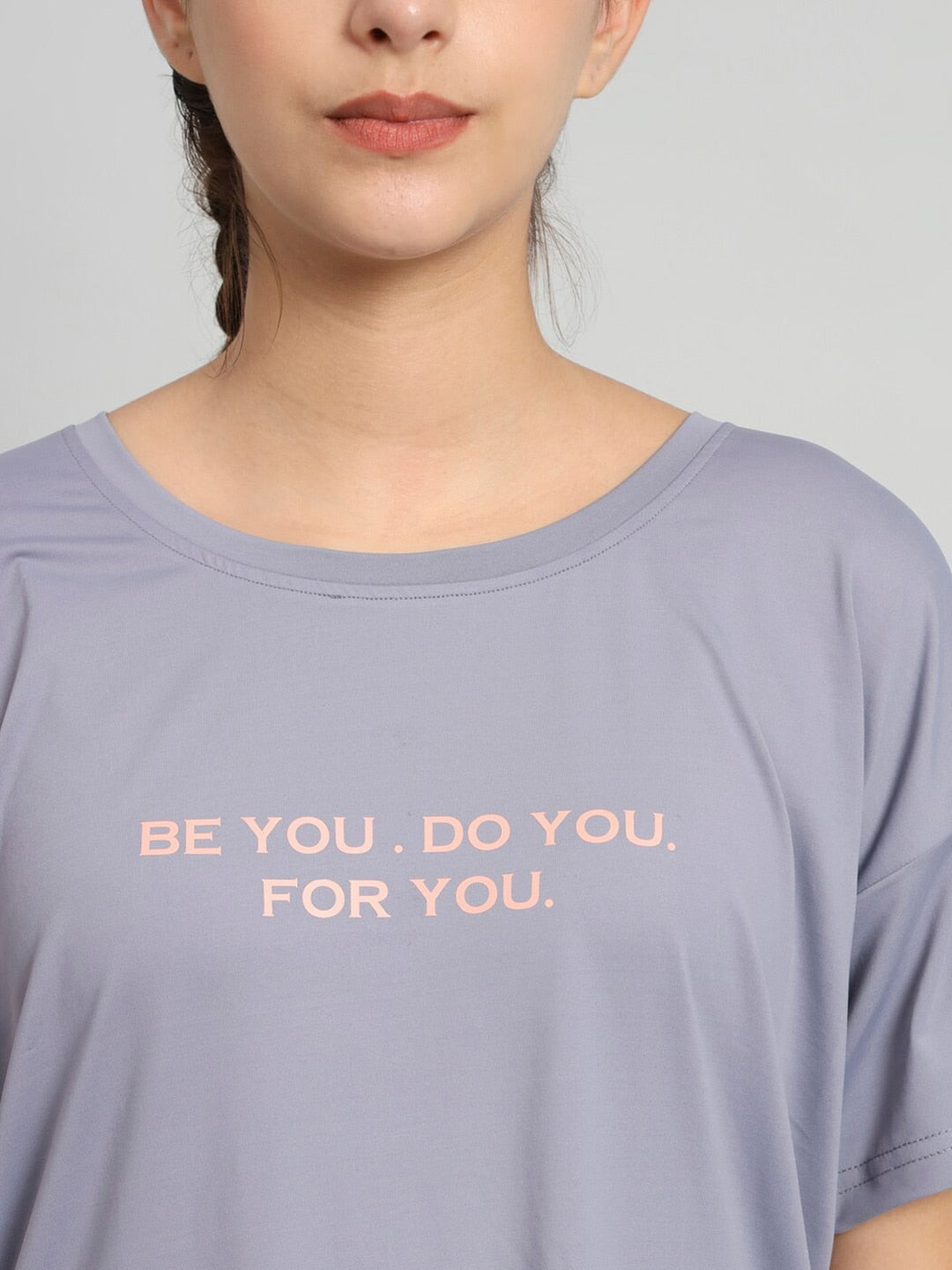 MKH Typography Printed Drop-Shoulder Sleeves Dri-FIT T-shirt - Distacart