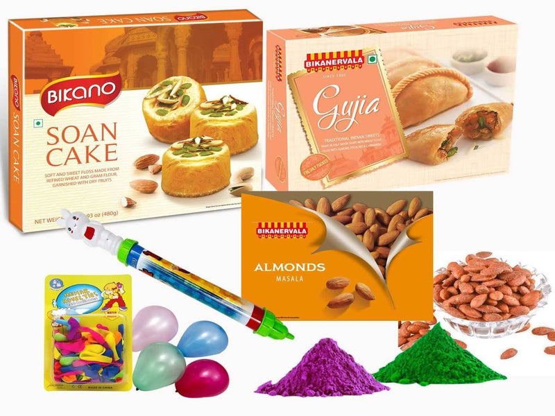 Bikano Soan Cake and Masala Almonds Holi Gift - Distacart