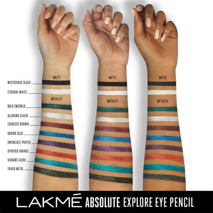 Lakme Absolute Explore Eye Pencil - Ethereal White - Distacart