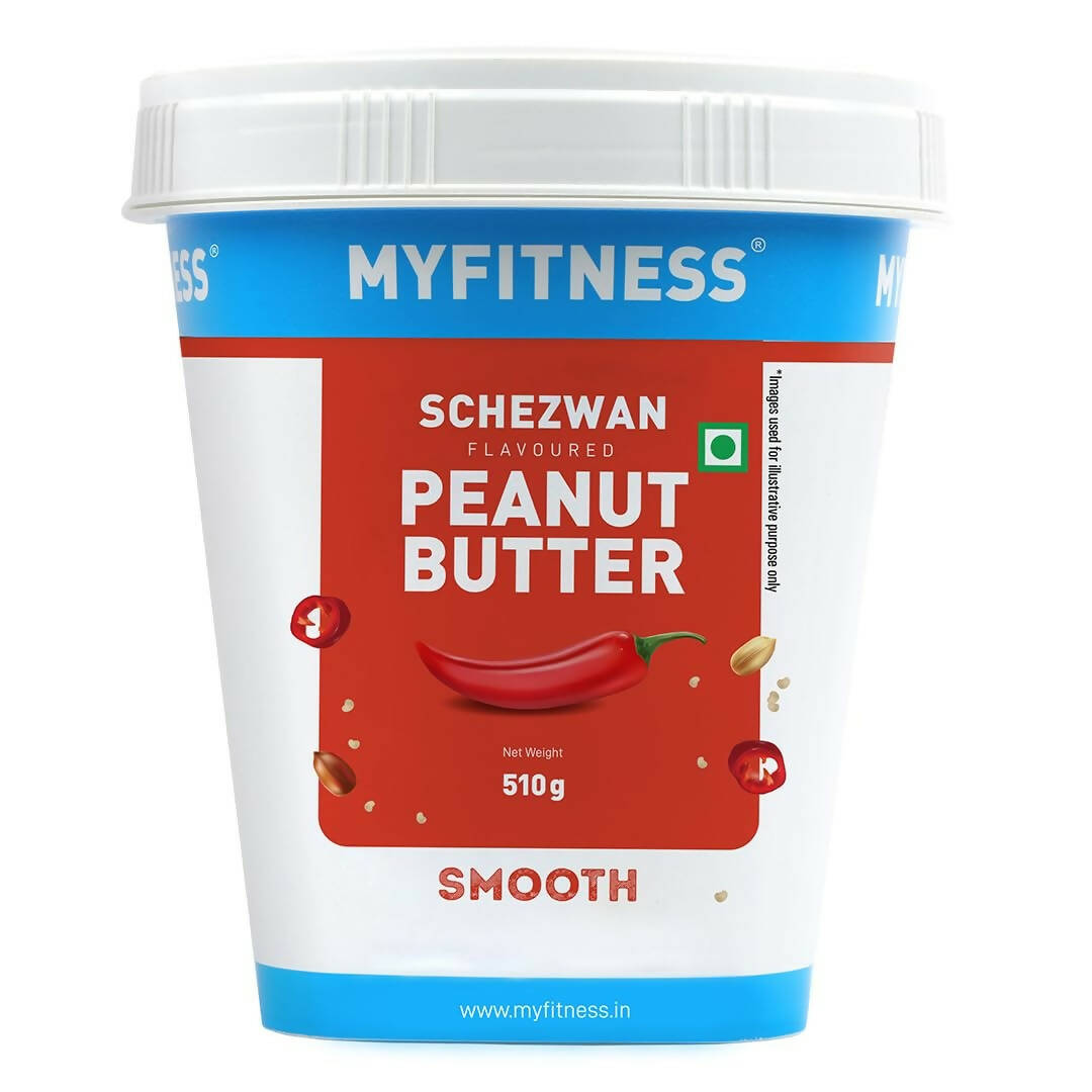 Myfitness Schezwan High Protein Spread & Dip Spicy Smooth Peanut Butter - Distacart
