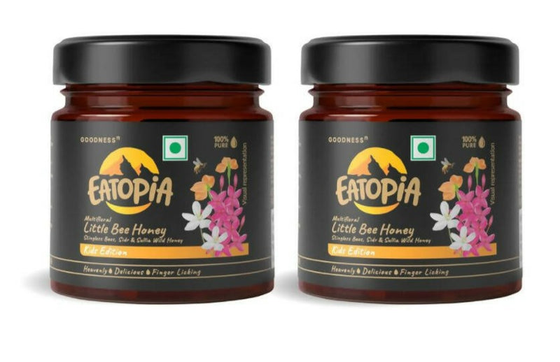 Eatopia Little Bee, Stingless Bees Natural Honey for Kids - Sidr &amp; Sullia Honey - Distacart