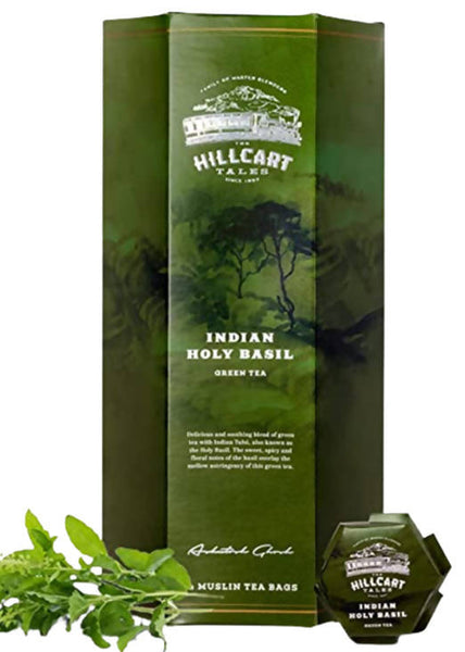 The Hillcart Tales Indian Holy Basil Green Tea Bags - Distacart