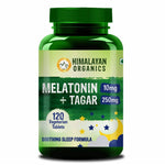 Thumbnail for Himalayan Organics Melatonin 10 mg + Tagar 250 mg, Soothing Sleep Formula: 120 Tablets