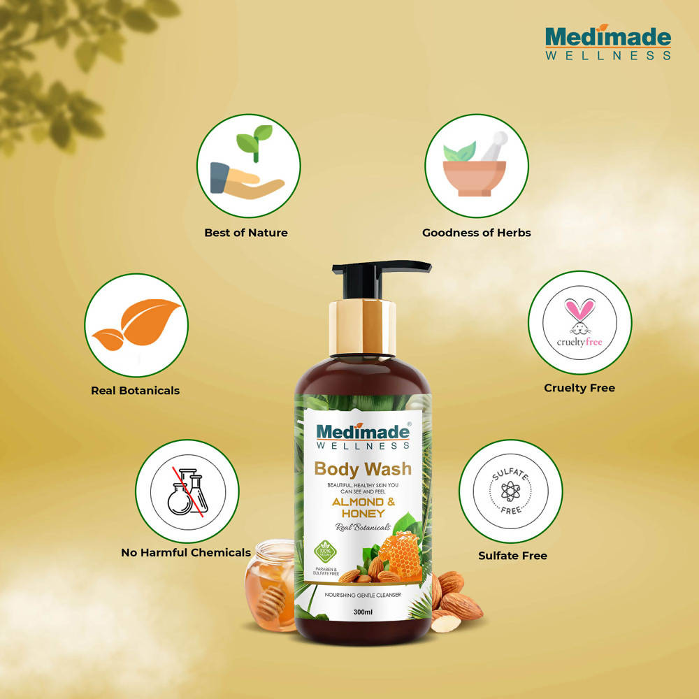 Medimade Wellness Almond & Honey Body Wash - Distacart