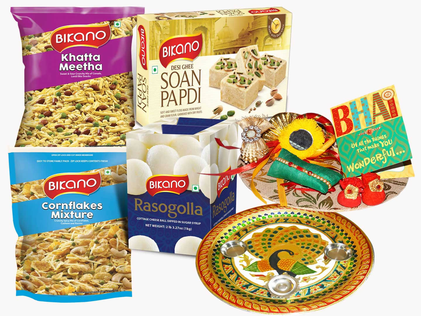 Bikanervala All Time Gift Hamper Rakhi Puja Thali - Distacart