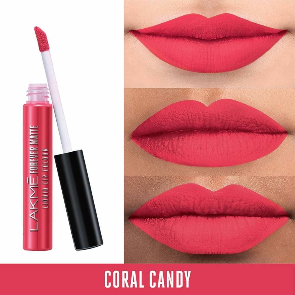 Lakme Forever Matte Liquid Lip Colour - Coral Candy