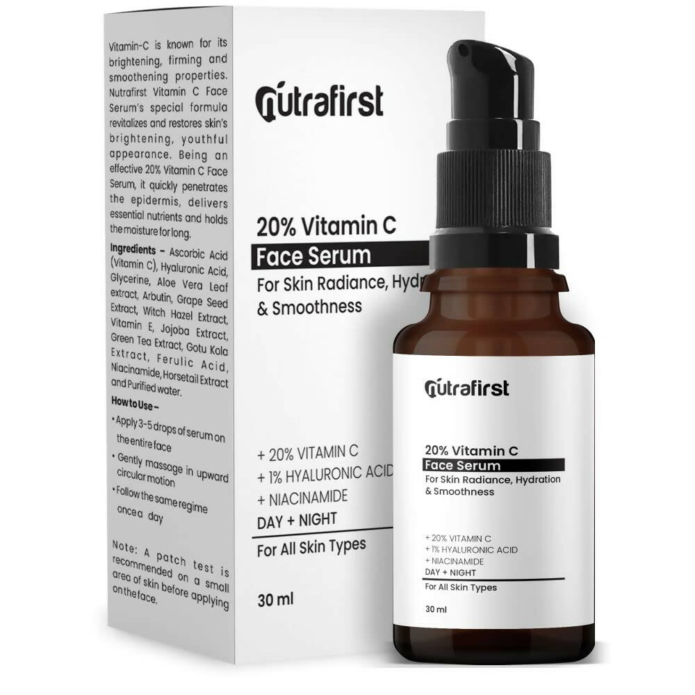 Nutrafirst 20% Vitamin C Face Serum - Distacart