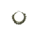 Thumbnail for Tiaraa SIlver Ghungroo Beads Oxidised Earrings - Distacart