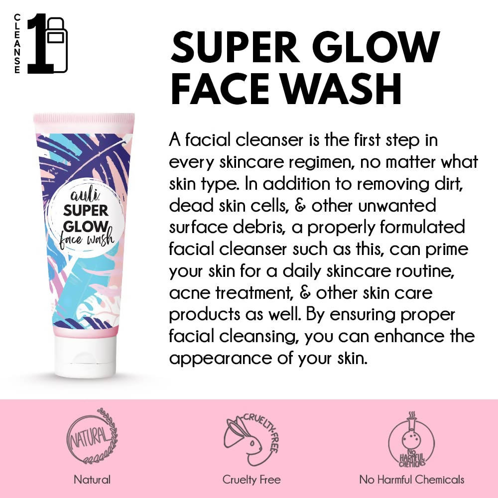 Auli Super Glow Face Wash - Distacart