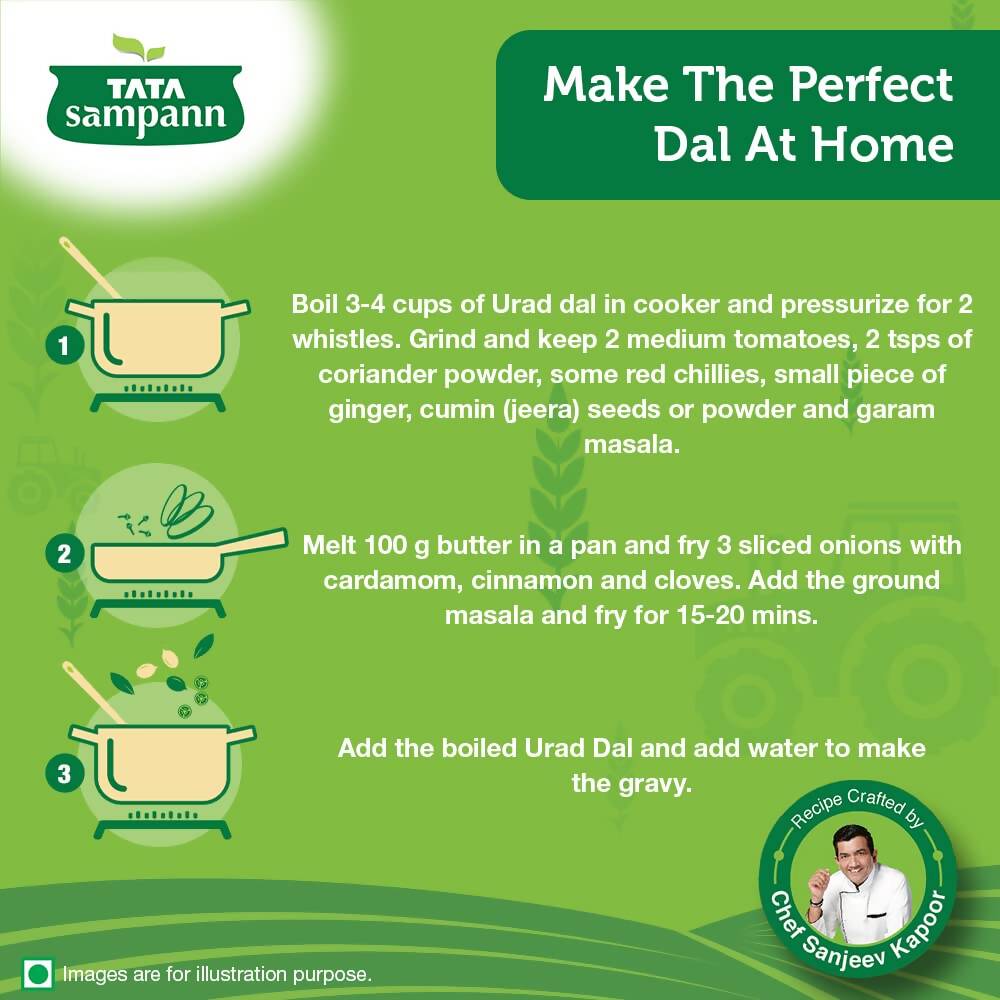 Tata Sampann Unpolished Urad Dal (Split) - Distacart