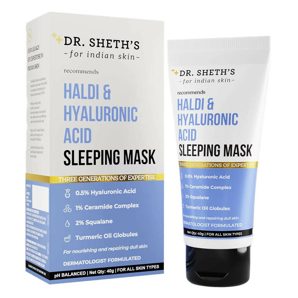 Dr. Sheth's Haldi & Hyaluronic Acid Sleeping Mask - Distacart