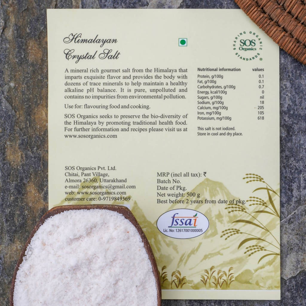 SOS Organics Himalayan Crystal Salt - Distacart