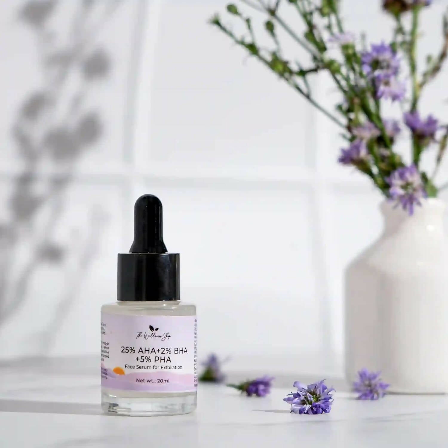 The Wellness Shop 25% AHA + 2% BHA + 5% PHA Face Serum - Distacart