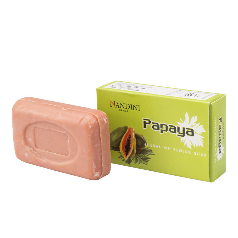 Nandini Herbal Papaya Whitening Soap - Distacart